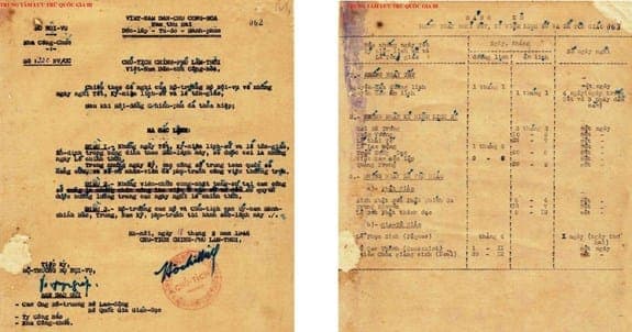 Bản gốc Sắc lệnh hiện lưu trữ tại Trung tâm Lưu trữ quốc gia III.